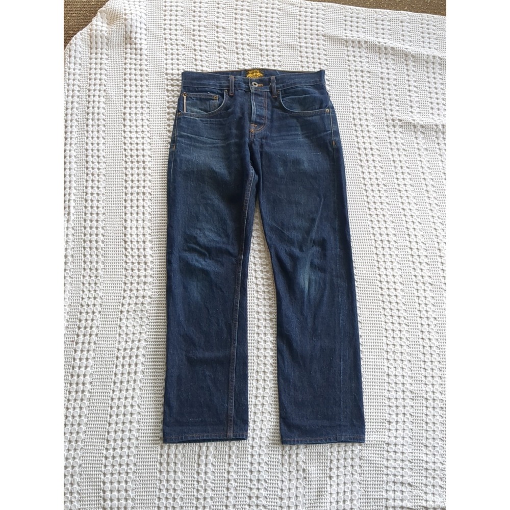 Brave Star The True Straight Selvedge Jeans Size Cone Denim Sz 30‎ Blue 32X29